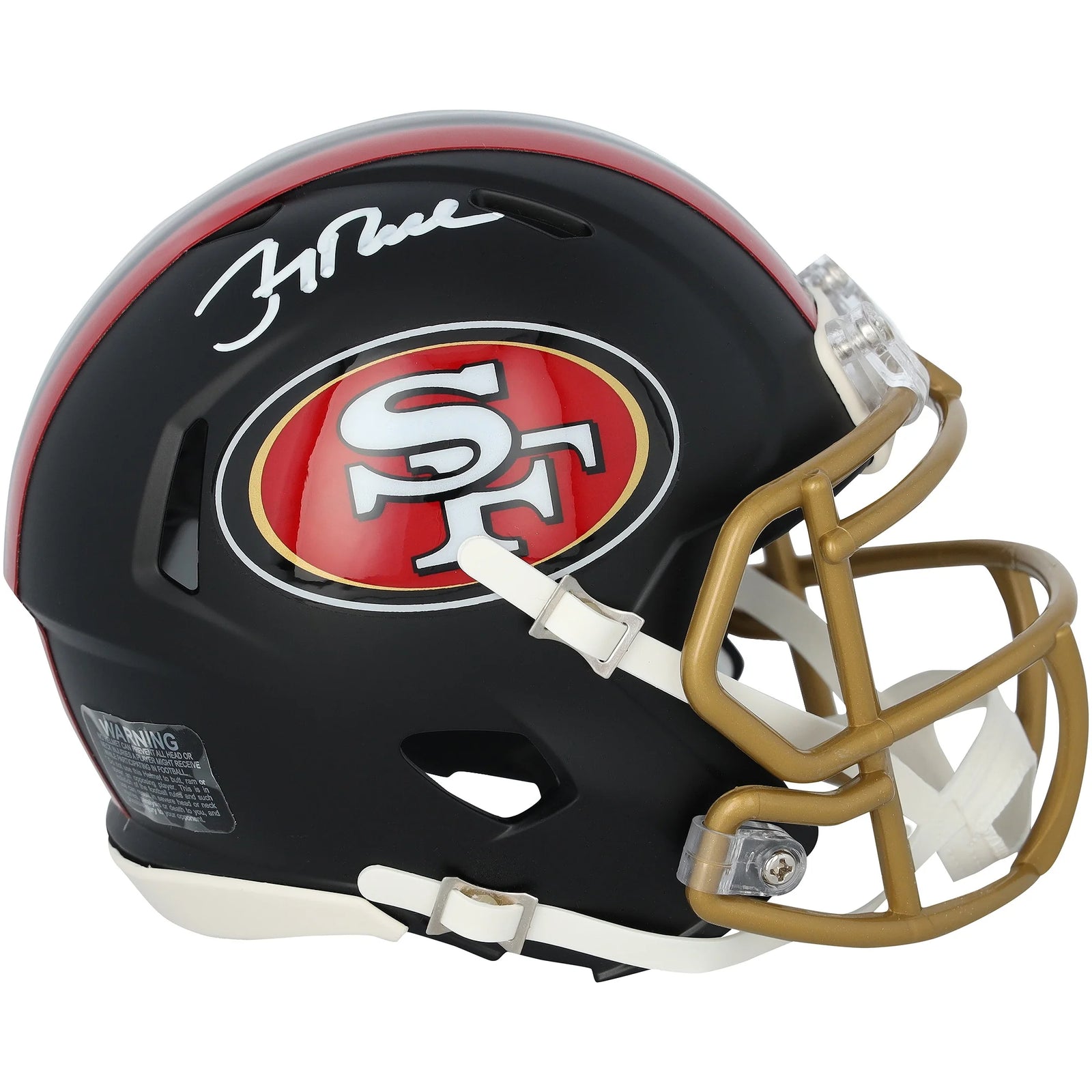 Jerry Rice Signed 49ers Riddell Rivalry Speed Mini Helmet | Authenticated