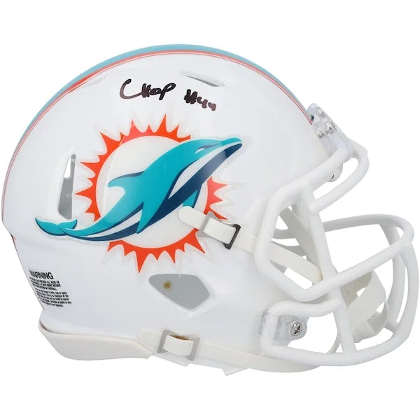 Chop Robinson Signed Riddell Speed Mini Helmet | Miami Dolphins