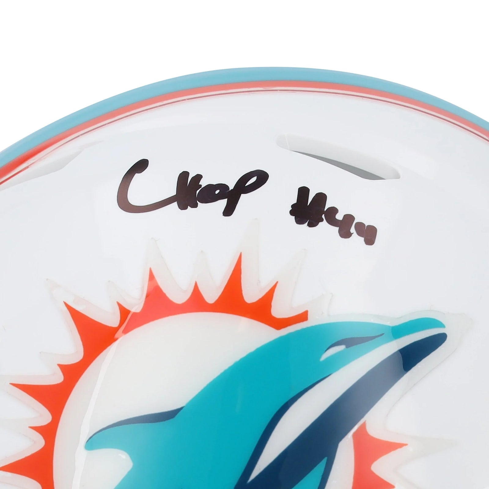 Chop Robinson Signed Riddell Speed Mini Helmet | Miami Dolphins
