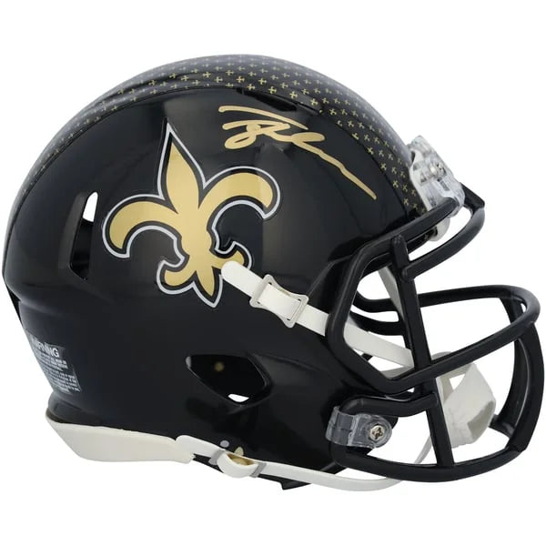 Tyler Shough Signed Saints Mini Helmet | 2022 Alternate Speed | WMHLTSH0058
