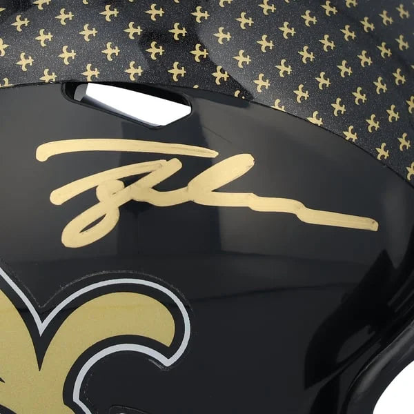 Tyler Shough Signed Saints Mini Helmet | 2022 Alternate Speed | WMHLTSH0058