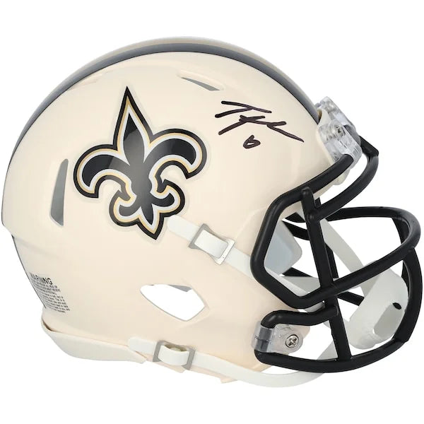 Tyler Shough Signed New Orleans Saints Riddell Mini Helmet | Authenticated
