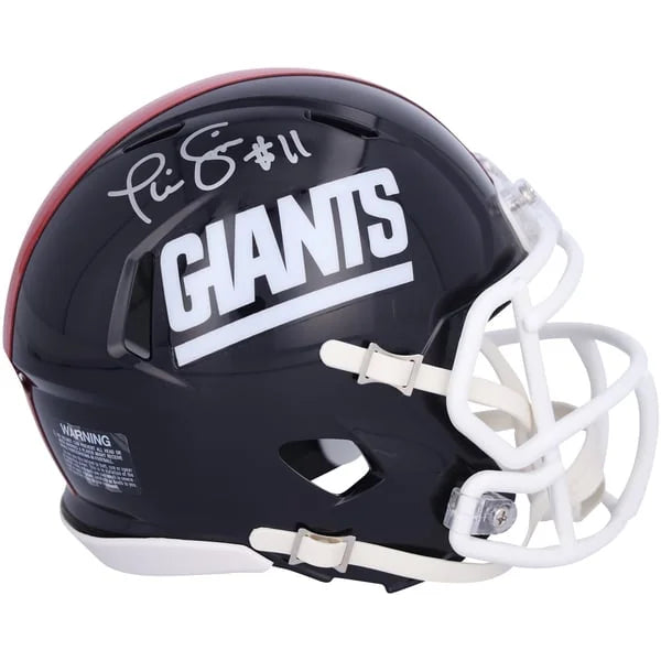 Phil Simms Signed New York Giants Mini Helmet | 1981-1999 Throwback