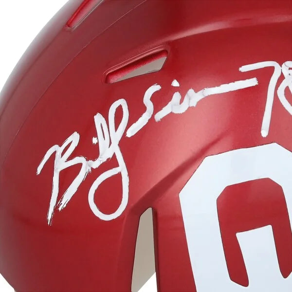 Billy Sims Signed Oklahoma Sooners Mini Helmet | 1978 Heisman Inscription