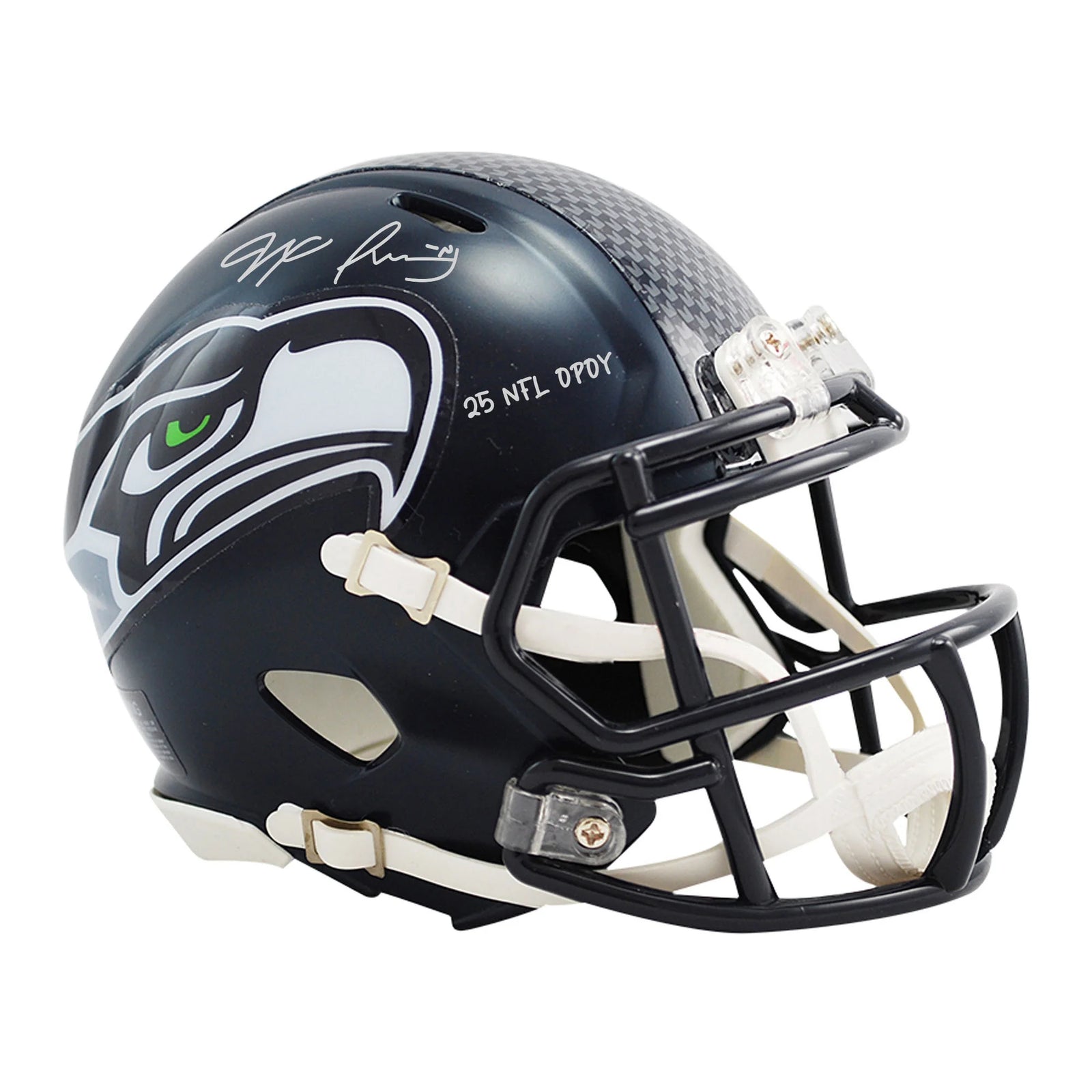 Jaxon Smith-Njigba Signed Seahawks Mini Helmet | 25 NFL OPOY Inscription