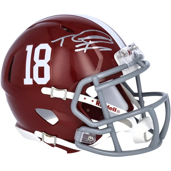 Tua Tagovailoa Signed Alabama Riddell Speed Mini Helmet | Authenticated