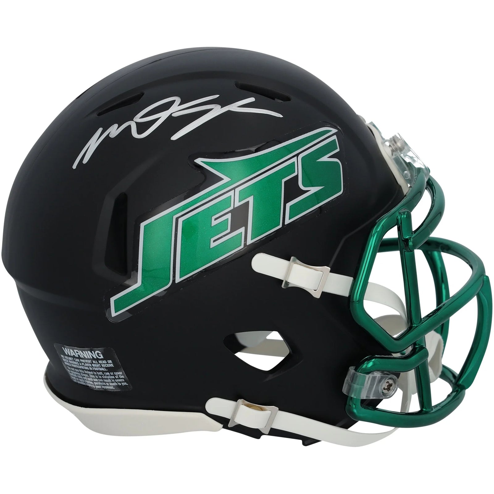 Mason Taylor Signed Jets Black Alternate Speed Mini Helmet | Authenticated
