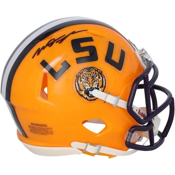 Mason Taylor Signed LSU Tigers Riddell Speed Mini Helmet | Authenticated