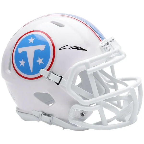 Carnell Tate Signed Tennessee Titans Riddell Speed Mini Helmet | Authenticated