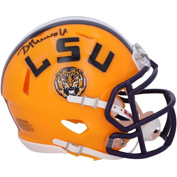 Brian Thomas Jr LSU Tigers Autographed Riddell Speed Mini Helmet - F2