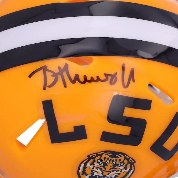 Brian Thomas Jr LSU Tigers Autographed Riddell Speed Mini Helmet - F2