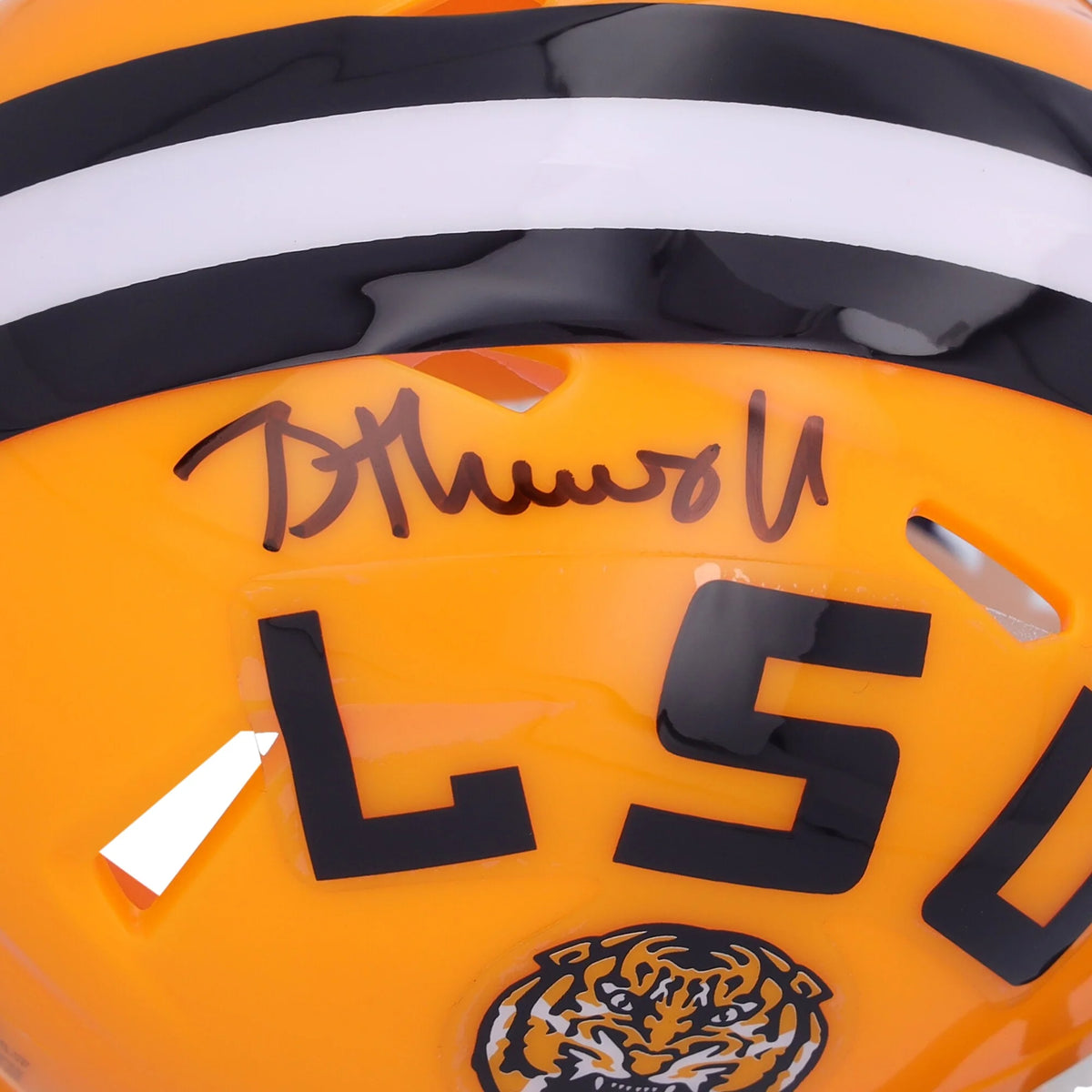 Brian Thomas Jr LSU Tigers Autographed Riddell Speed Mini Helmet - F2