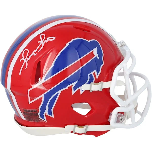 Thurman Thomas Signed Buffalo Bills 2001 Throwback Mini Helmet | Authenticated