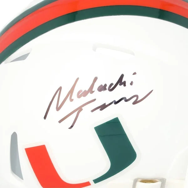 Malachi Toney Signed Miami Hurricanes Riddell Speed Mini Helmet | Authenticated