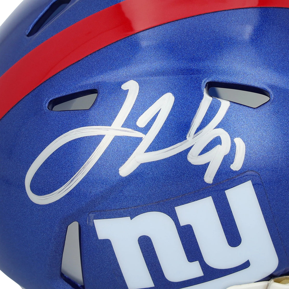Justin Tuck Signed New York Giants Riddell Speed Mini Helmet | Authenticated
