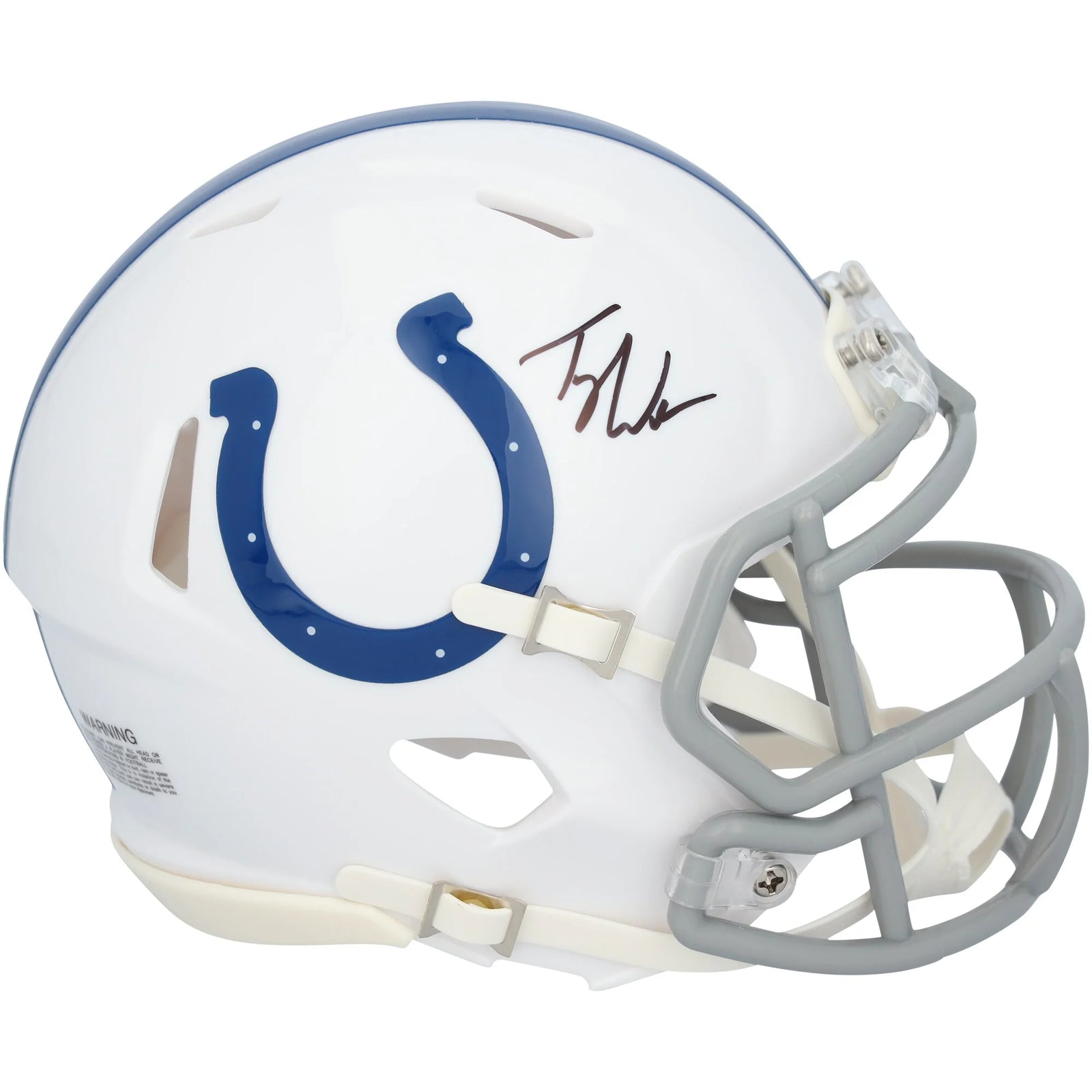 Tyler Warren Signed Colts Riddell Speed Mini Helmet | Authenticated