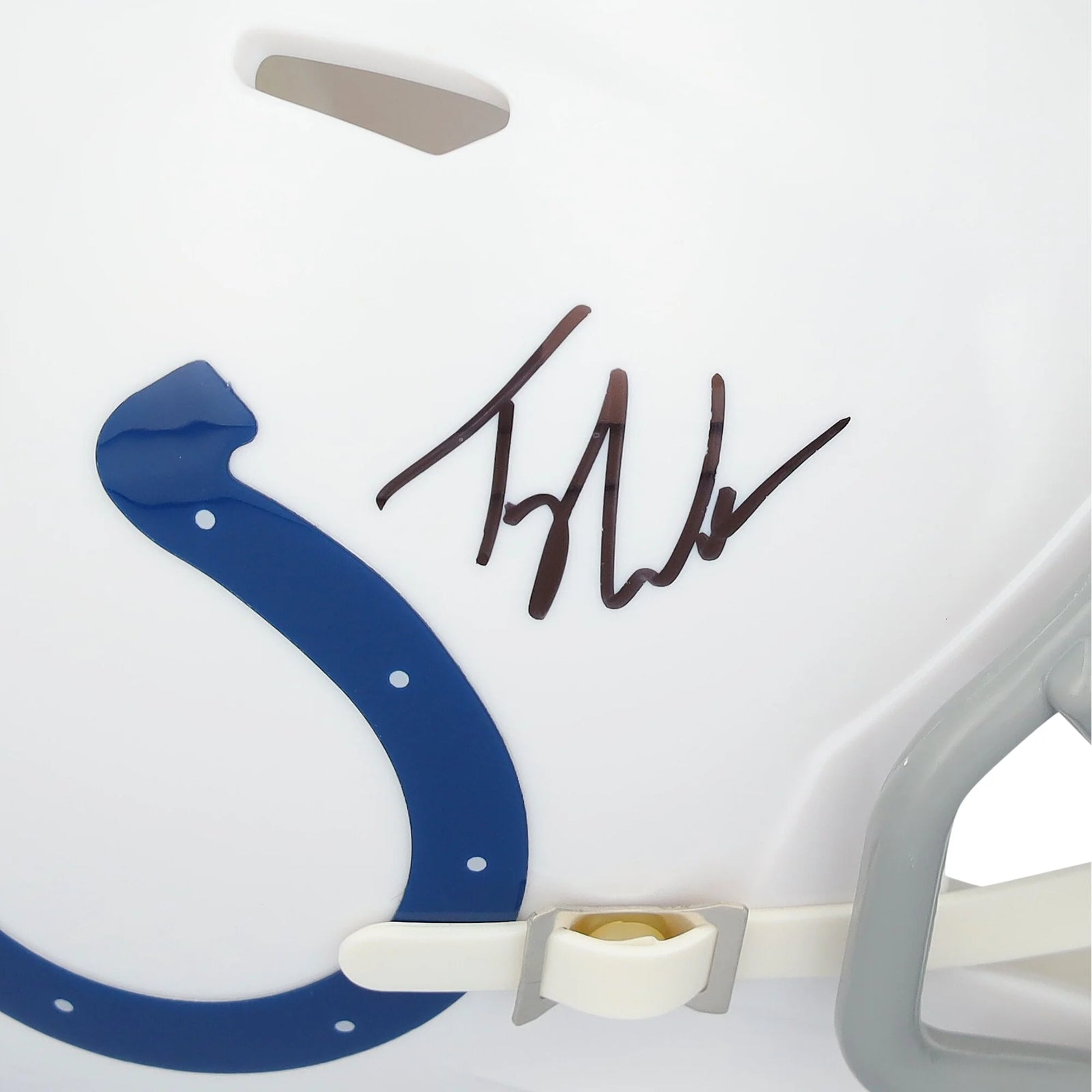 Tyler Warren Signed Colts Riddell Speed Mini Helmet | Authenticated