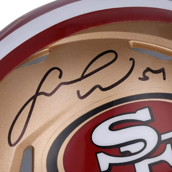 Fred Warner Signed San Francisco 49ers Riddell Retro Speed Mini Helmet | WMHLTWA0178