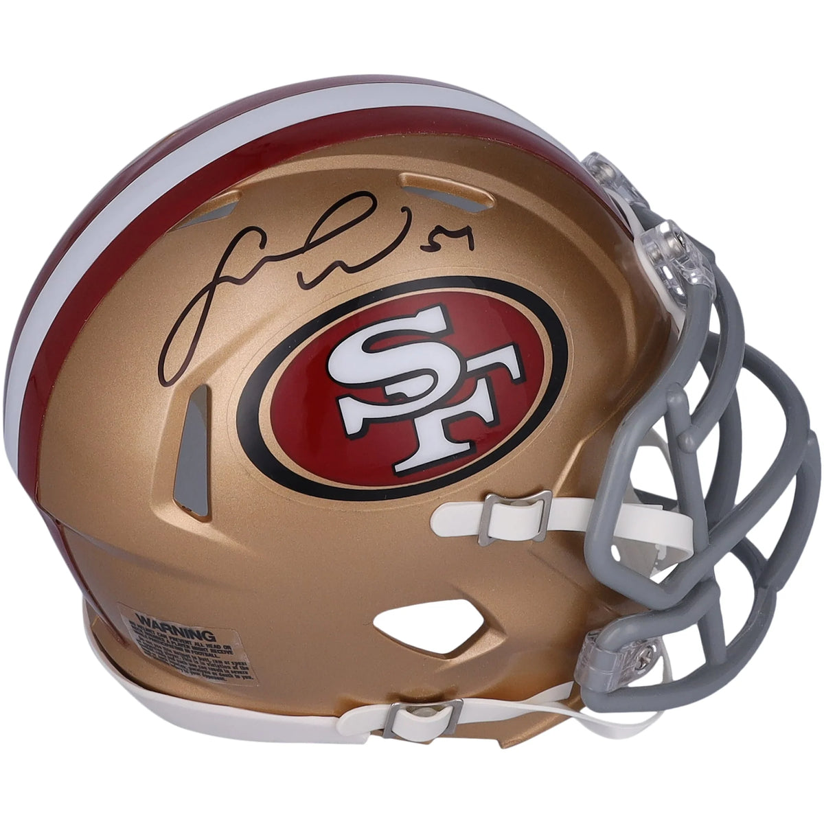 Fred Warner Signed San Francisco 49ers Riddell Retro Speed Mini Helmet | WMHLTWA0178