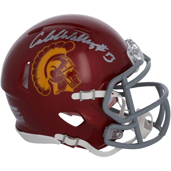 Caleb Williams Signed USC Trojans Riddell Speed Mini Helmet | Authenticated