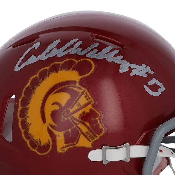 Caleb Williams Signed USC Trojans Riddell Speed Mini Helmet | Authenticated