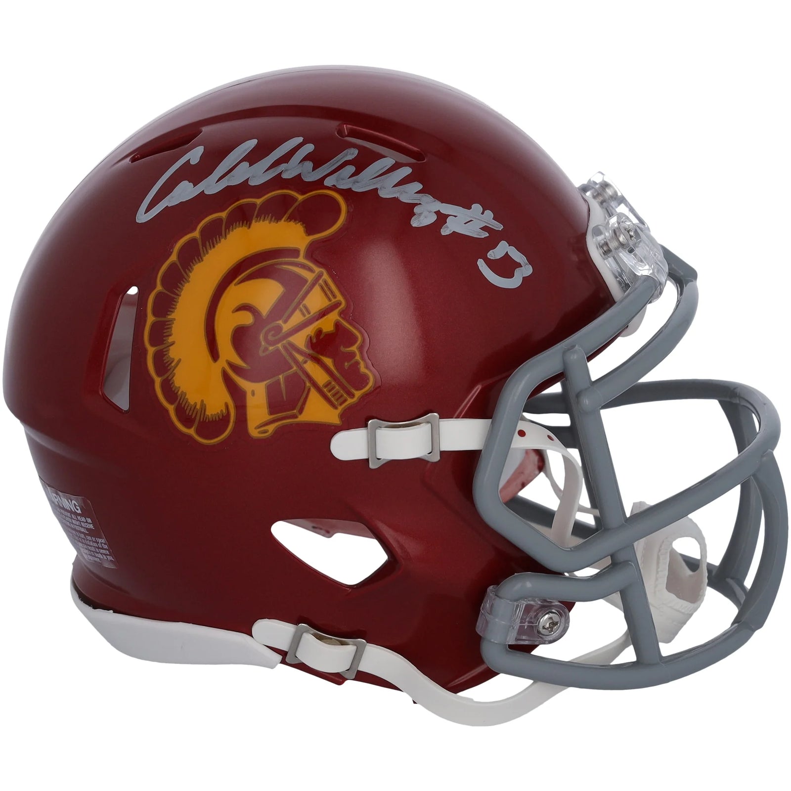 Caleb Williams Signed USC Trojans Riddell Speed Mini Helmet | Authenticated