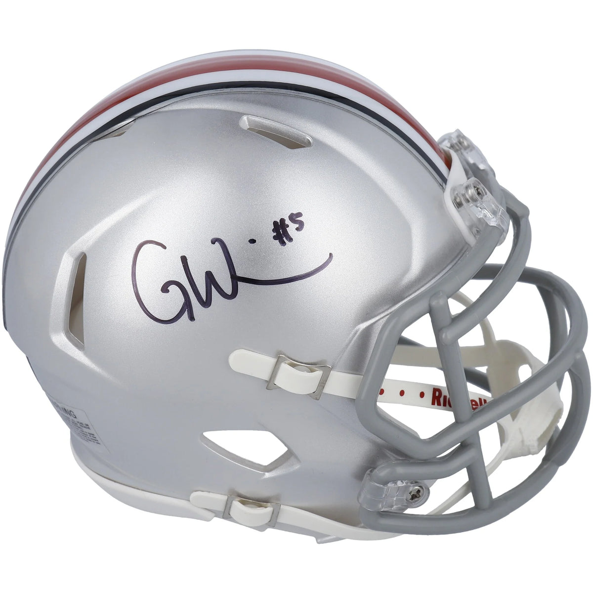 Garrett Wilson Signed Ohio State Buckeyes Mini Helmet | Riddell Speed