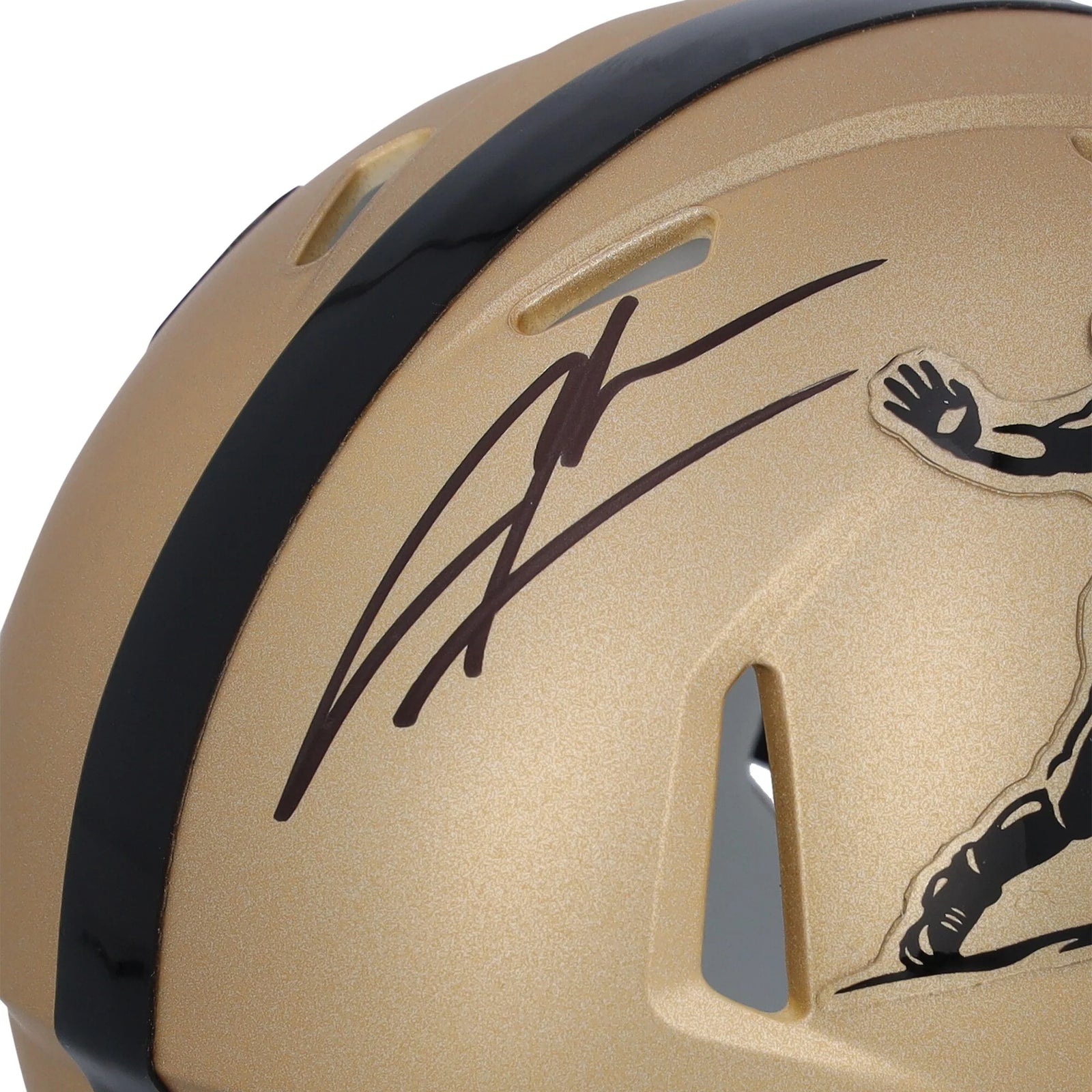Charles Woodson Signed Gold Heisman Speed Mini Helmet | Michigan Wolverines