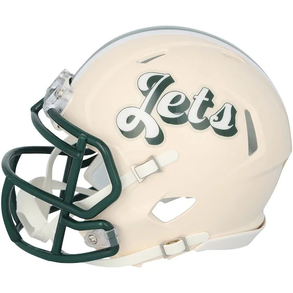 Garrett Wilson Signed Jets Riddell Retro Speed Mini Helmet | Authenticated