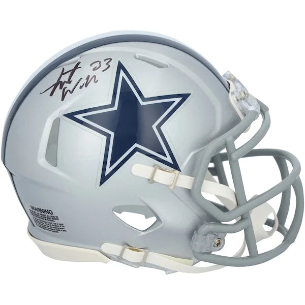 Javonte Williams Signed Cowboys Riddell Mini Helmet | Authenticated
