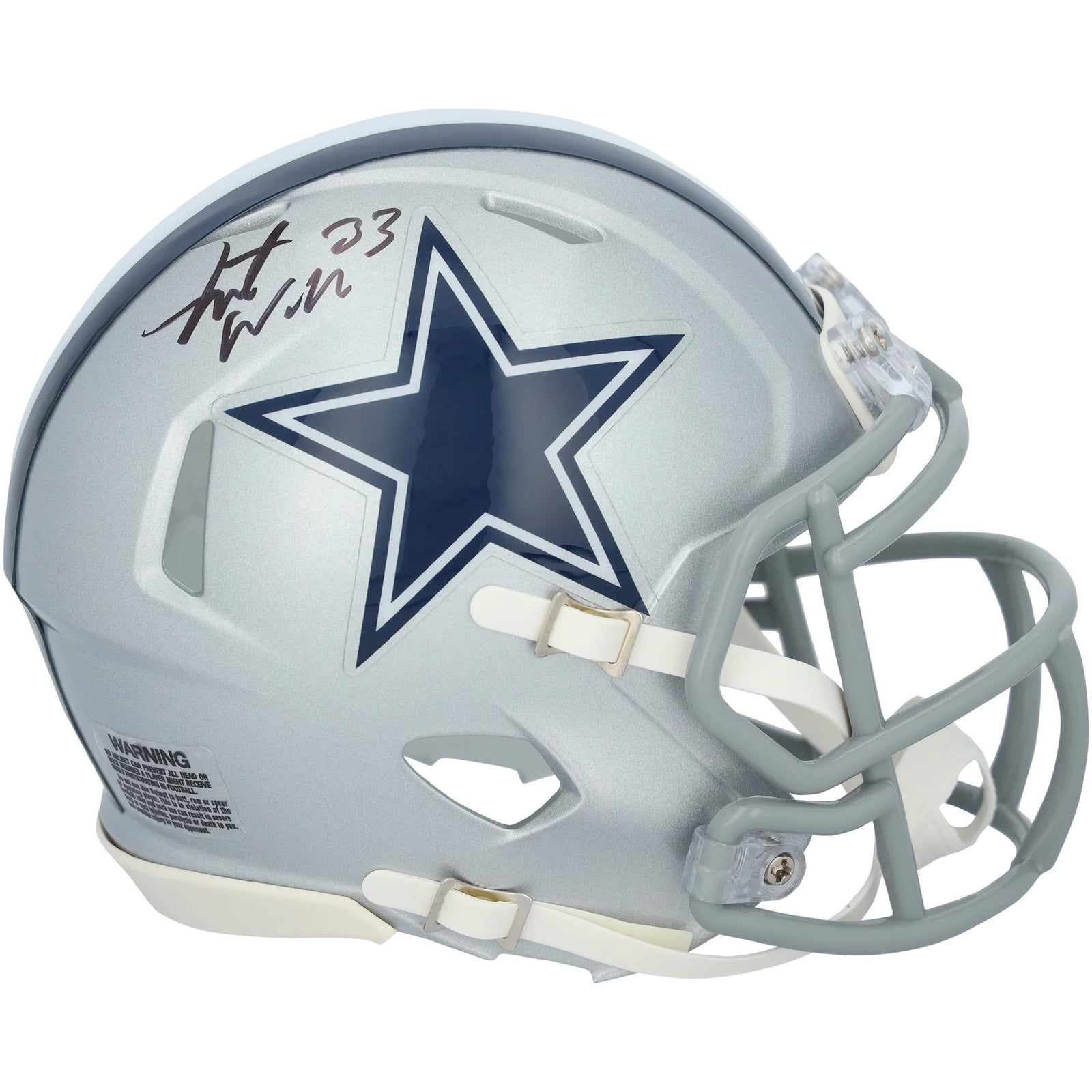 Javonte Williams Signed Cowboys Riddell Mini Helmet | Authenticated