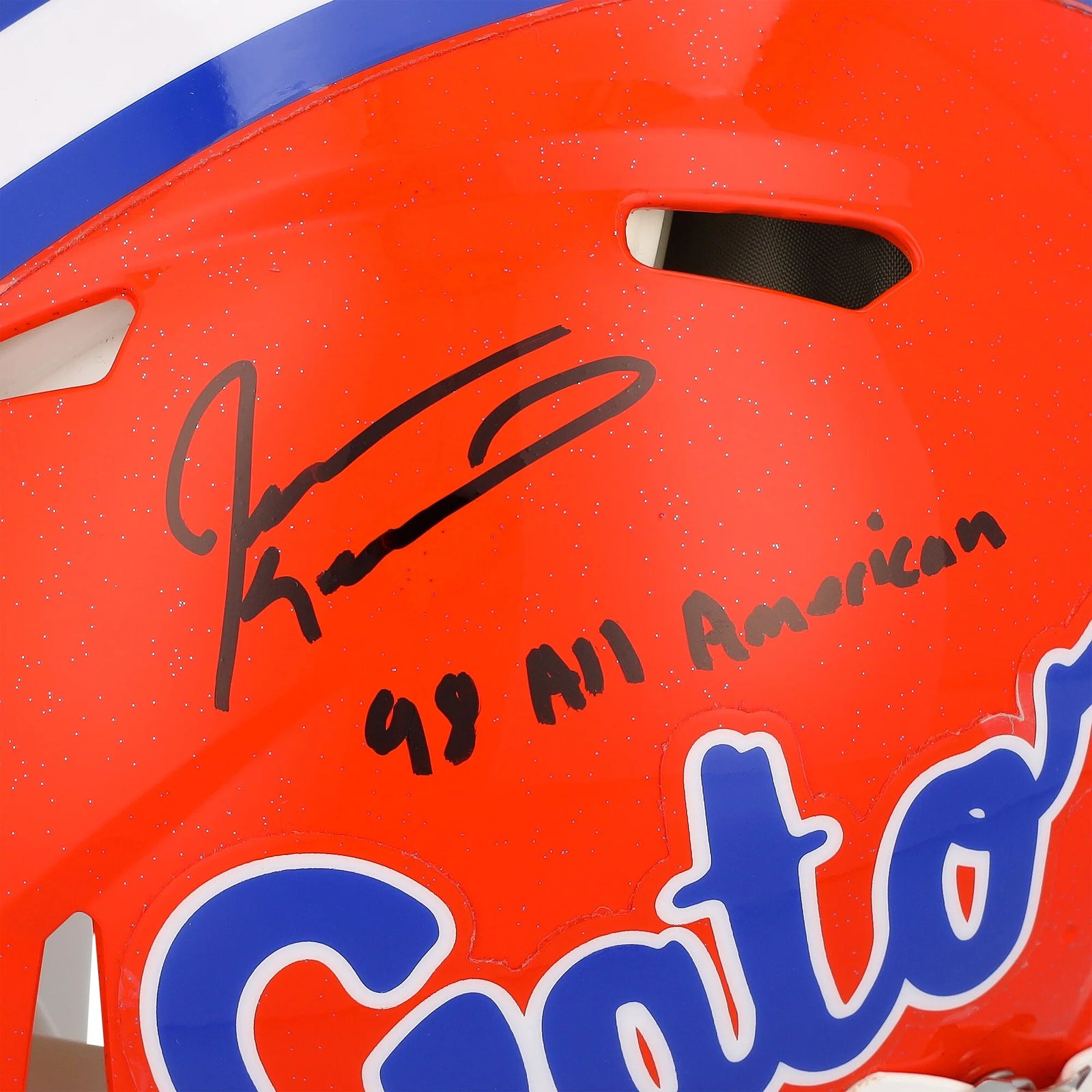 Jevon Kearse Signed Florida Gators Riddell Helmet | 1998 All-American Inscription