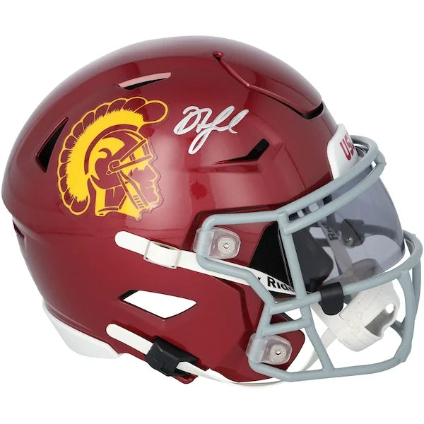 Drake London Signed USC Trojans Riddell Speed Flex Midi Helmet | Authenticated