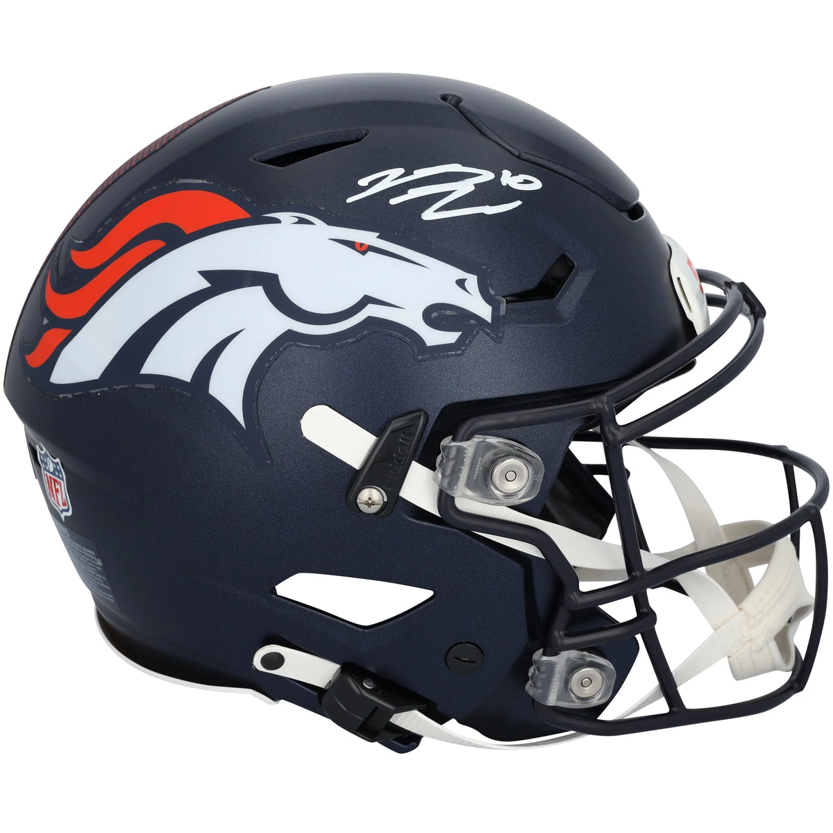 Bo Nix Signed Denver Broncos Riddell Speed Flex Helmet | Authenticated | WNHLTNI0001