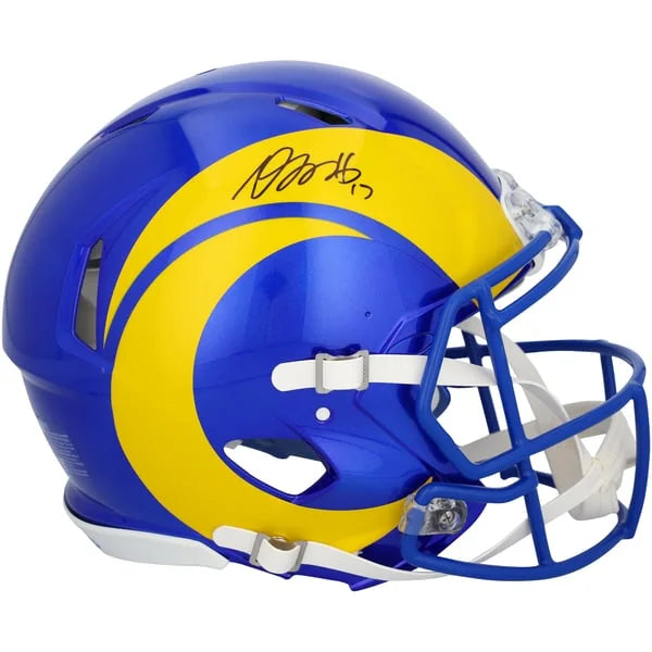 Davante Adams Signed Riddell Speed Helmet | Los Angeles Rams | WPHLTAD0034