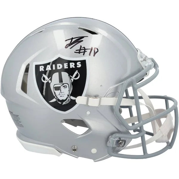Jack Bech Signed Las Vegas Raiders Riddell Speed Helmet | Authenticated | WPHLTBE0089