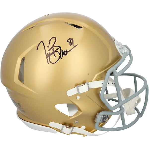 Tim Brown Signed Notre Dame Fighting Irish Riddell Speed Helmet | Heisman Winner