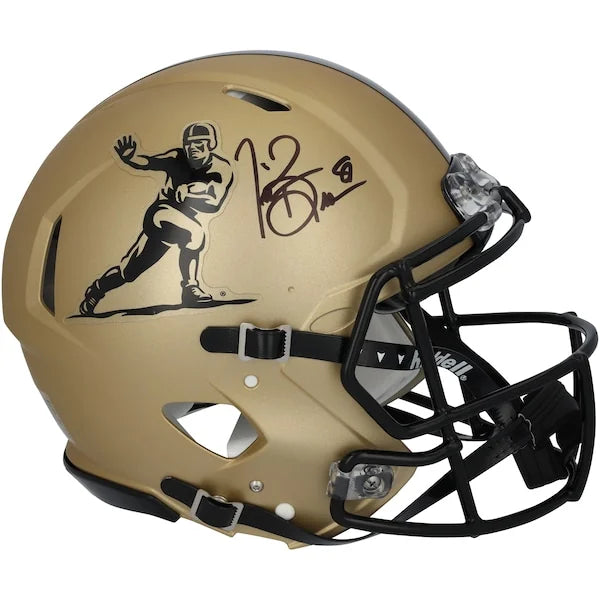 Tim Brown Signed Notre Dame Riddell Heisman Gold Helmet | Authenticated