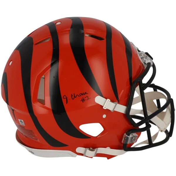 Ja'Marr Chase Signed Bengals Riddell Speed Helmet | Authenticated | WPHLTCH0025