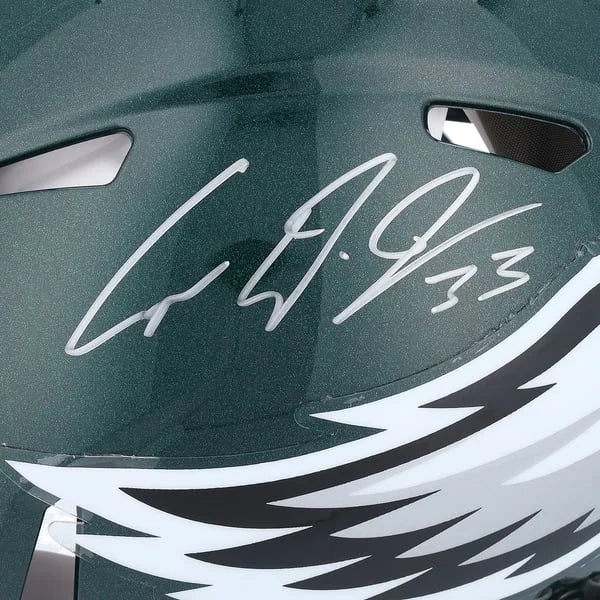 Cooper DeJean Signed Philadelphia Eagles Riddell Speed Helmet | WPHLTDE0010