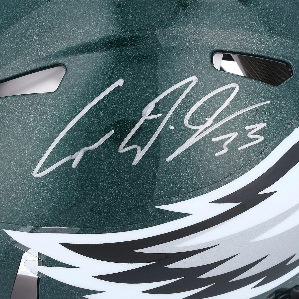 Cooper DeJean Signed Philadelphia Eagles Riddell Speed Helmet | WPHLTDE0010