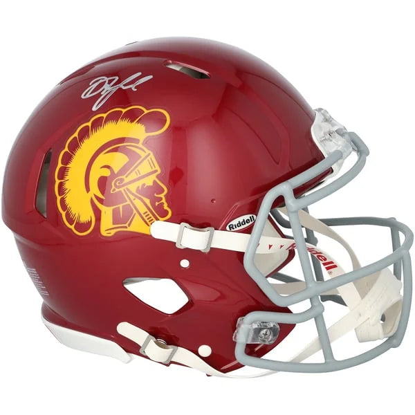 Drake London Signed USC Trojans Riddell Speed Helmet | Authenticated | WPHLTLO0067