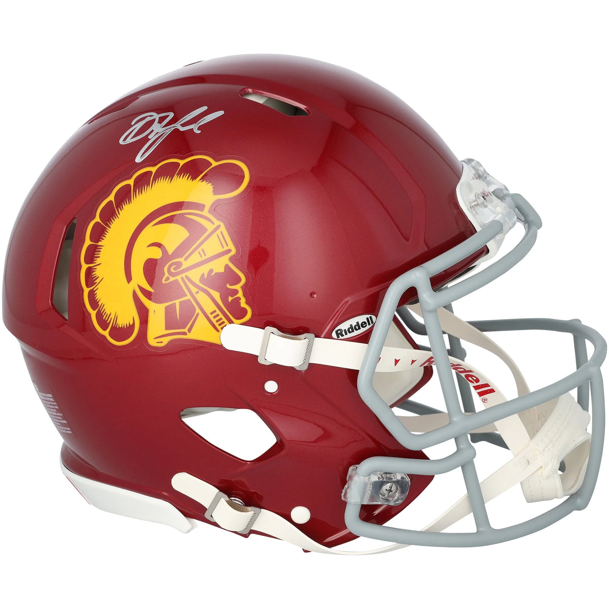 Drake London Signed USC Trojans Riddell Speed Helmet | Authenticated | WPHLTLO0067
