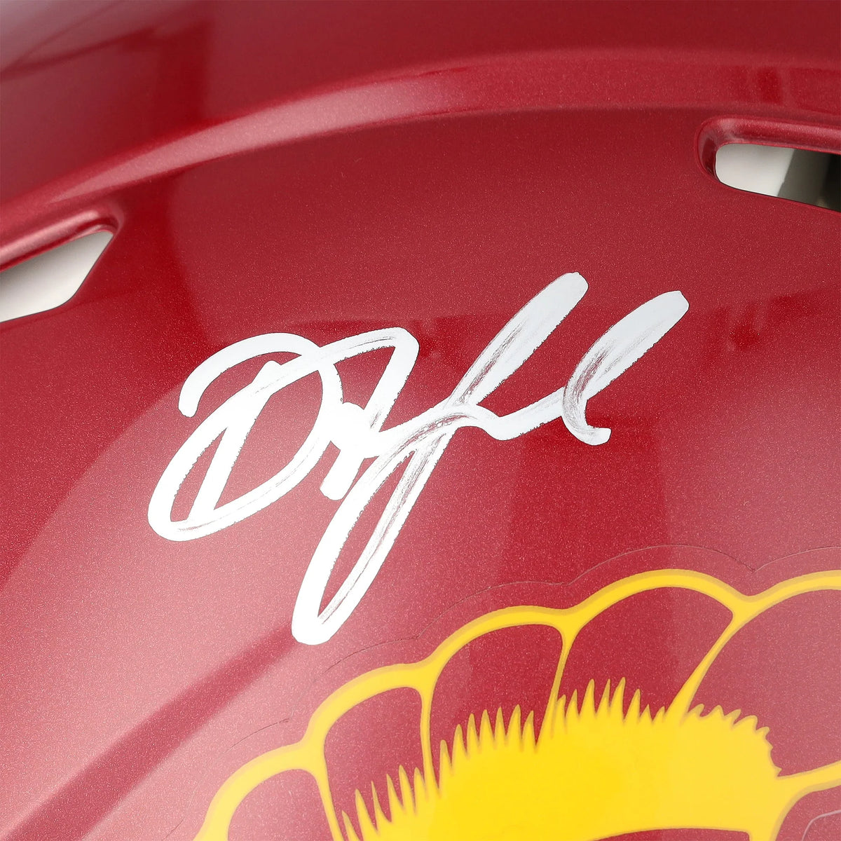 Drake London Signed USC Trojans Riddell Speed Helmet | Authenticated | WPHLTLO0067
