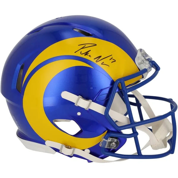 Puka Nacua Signed Riddell Speed Helmet | Los Angeles Rams | WPHLTNA0014