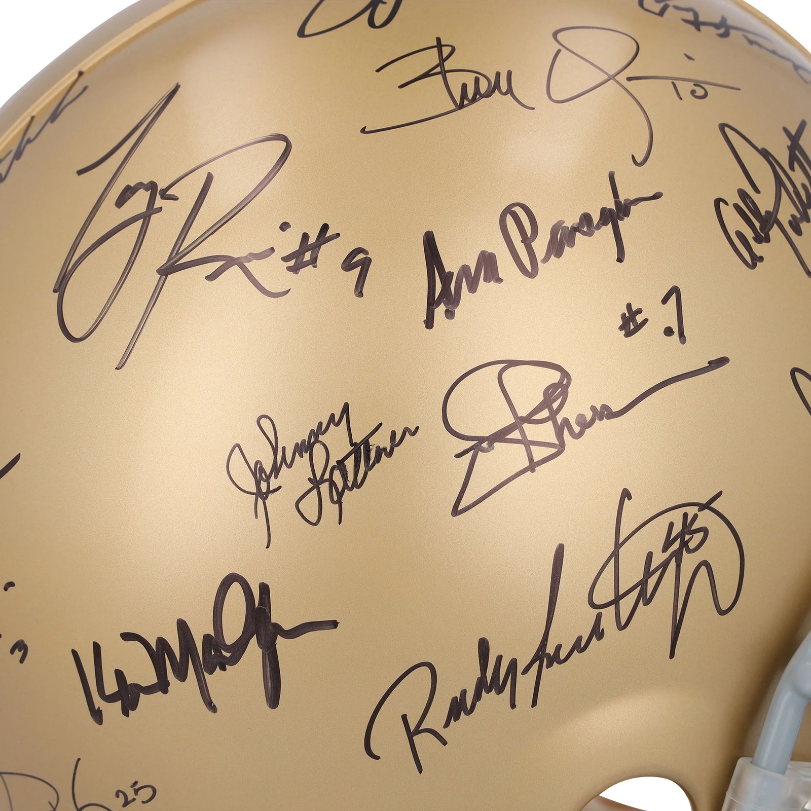 Notre Dame Fighting Irish Signed Riddell Helmet | 32 Signatures