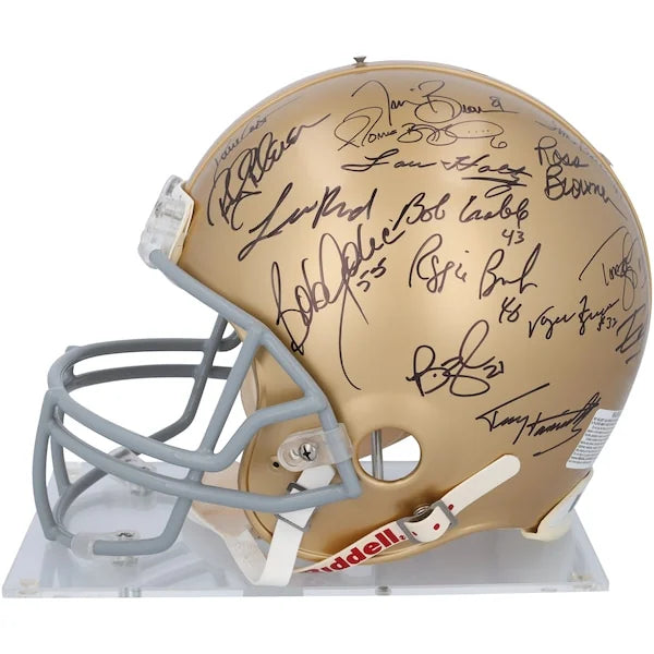 Notre Dame Fighting Irish Signed Riddell Helmet | 32 Signatures