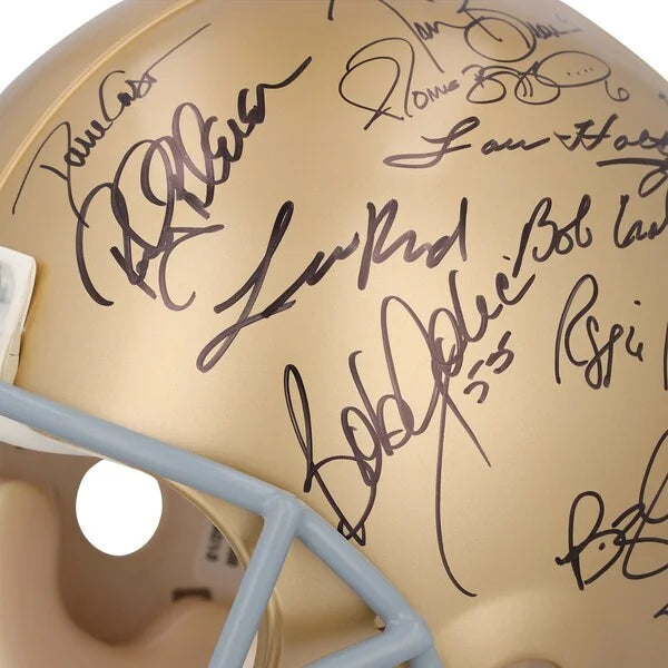 Notre Dame Fighting Irish Signed Riddell Helmet | 32 Signatures