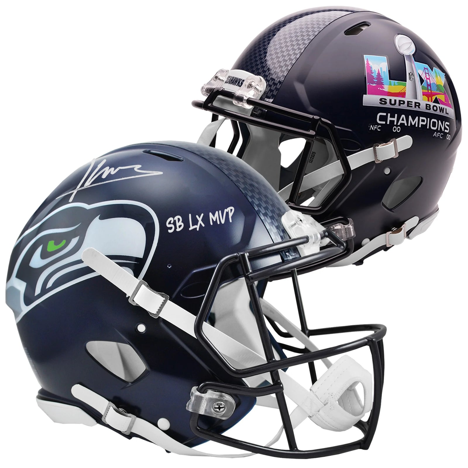 Kenneth Walker III Signed Seahawks Super Bowl LX Helmet | SB LX MVP