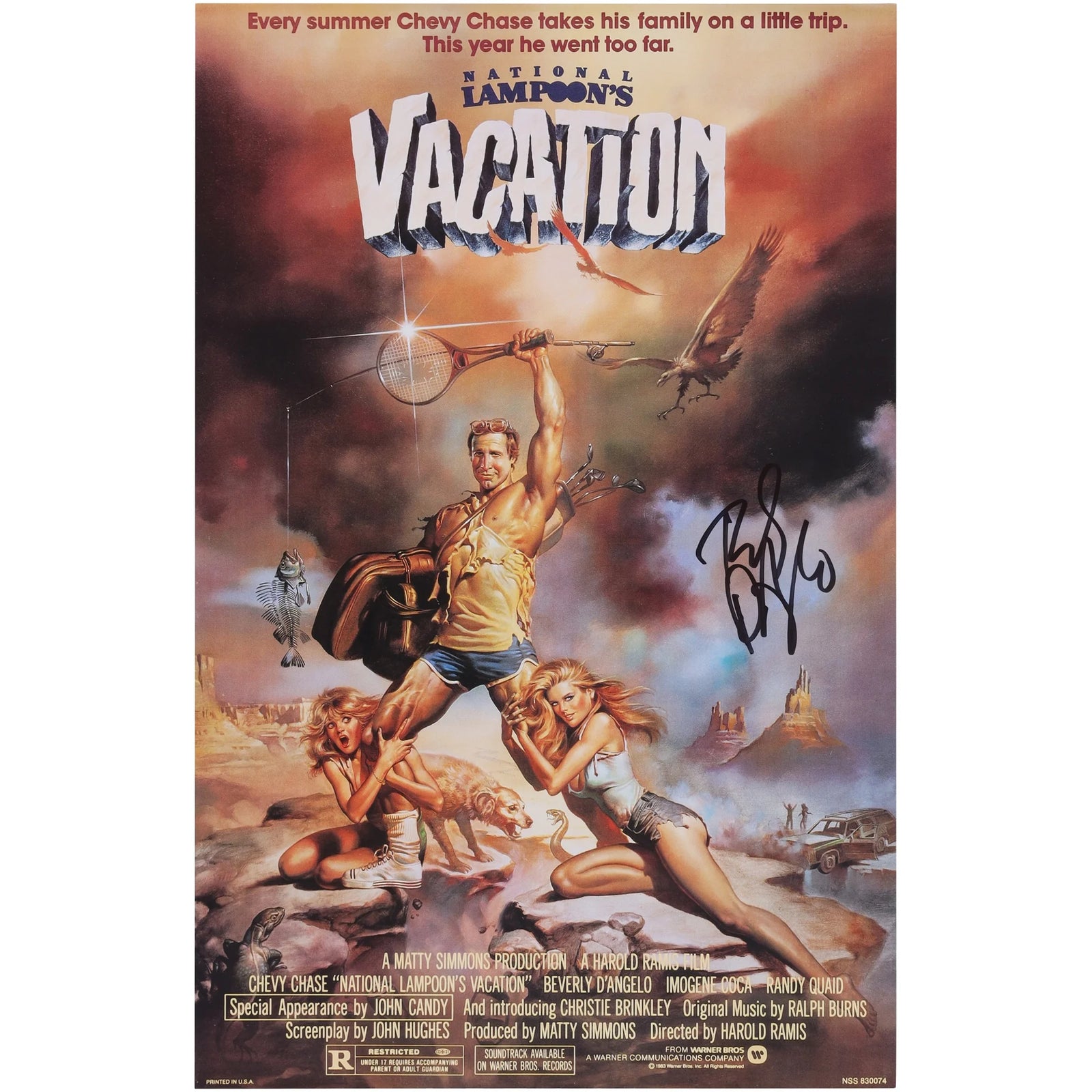 Beverly D'Angelo Signed National Lampoon's Vacation Poster | 11 x 17